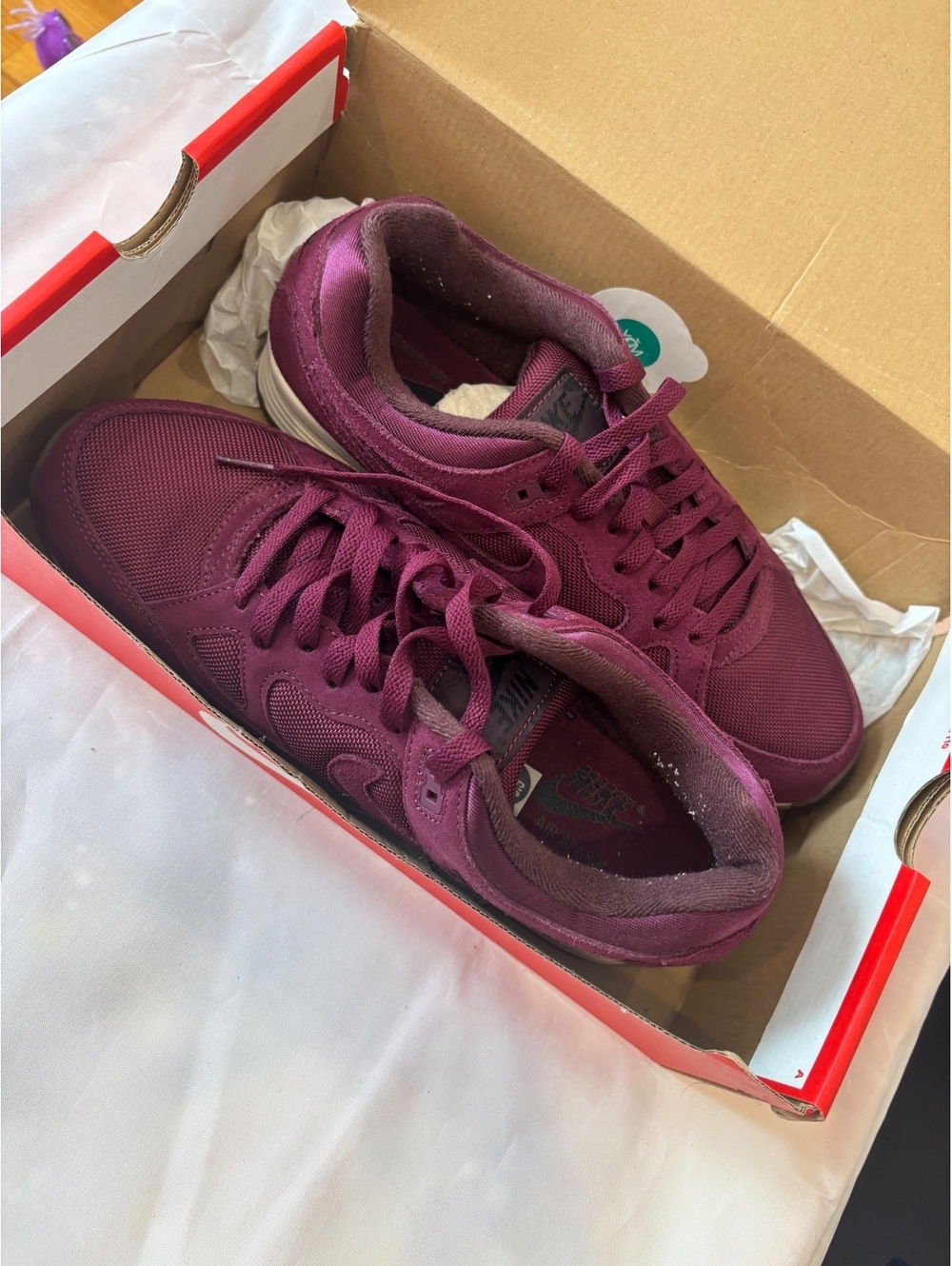 Nike Burgundy Low Top Sneakers